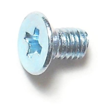 Midwest Fastener M3-0.50 x 5 mm Phillips Flat Machine Screw, Zinc Plated Steel, 25 PK 31222